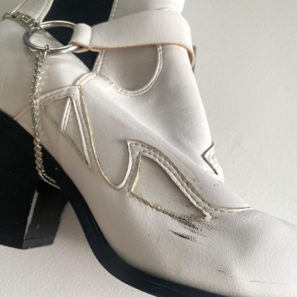 Nasty Girl White Stirrup‎ And at ‘Em Western Boots - Picture 5 of 10